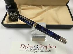 Visconti Opera blue swirl fountain pen 14K nib + box + ink