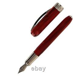 Visconti Rembrandt Red Medium Point Fountain Pen New In Gift Box