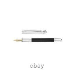 Waldmann Pocket Black Laquer 18kt Fountain Pen Fine Nib (brand new withbox)