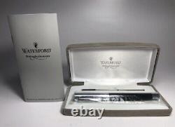 Waterford Ballpoint Pen Black & Silver New In Box