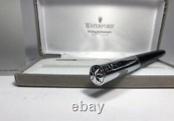 Waterford Ballpoint Pen Black & Silver New In Box