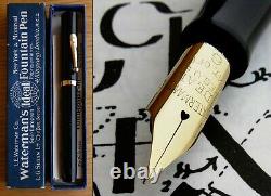 Waterman 56 New York BHR Fountain Pen 1920. 14K F Full Flex Nib. Boxed MINT