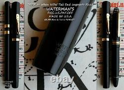 Waterman 56 New York BHR Fountain Pen 1920. 14K F Full Flex Nib. Boxed MINT