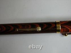 Waterman 7 Red Ripple Fountain Pen with Pink Nib Matching Pencil and Box