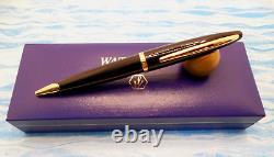 Waterman Carene Ballpoint Pen Black/gold New In Box Lot 114