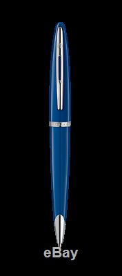 Waterman Carene Blue Body ST Ballpoint Pen Medium Nib Gift Box Free Shipping New
