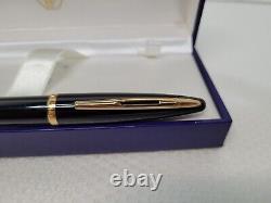 Waterman Carene Rollerball Pen Black & Gold New In Box