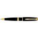 Waterman Charleston Ballpoint Pen Ebony Black & Gold Blue Ink New In Box