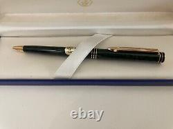 Waterman Exclusive Ballpoint Pen Green Marble & Gold New In Box