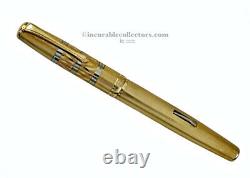 Waterman Laminated Fountain pen White Gold nib Luxury Box