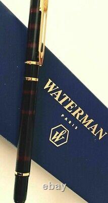 Waterman Laureat Red Marble Rollerball Pen New In Box The Original