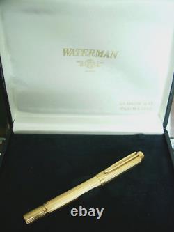 Waterman Le Man Solid 18k Gold Centennial Fountain Pen New In Box