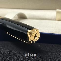 Waterman S0636990 Exception Rollerball Pen Slim in Black with Gold Trim & Box