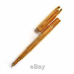 Waterman Solid Gold Le Man Solid 18K Gold Fountain Pen Medium Pt New In Box
