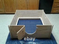 Whelping Box 47 x 47 W /PVC Railing +FREE LINER /Dog Puppy Pen/ Free shipping
