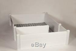 Whelping Box with weaning pen 60x 90 withPiggy Rails entry doors rubber floor