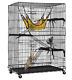 3 Tier Cat Cage Grande Playpen Chinchilla Rat Box Enclosure Pour Animaux Avec Des Échelles