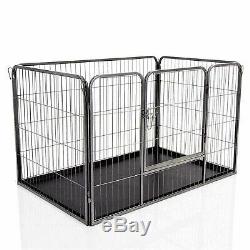 4pc Heavy Duty Puppy Dog Jouer Pen Crate Box Whelping Lapin Enceinte Chien Cage