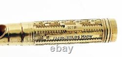 Antique Leroy Fairchild No. 8 14k Yellow Gold Filled Medium Nib Fountain Pen Box