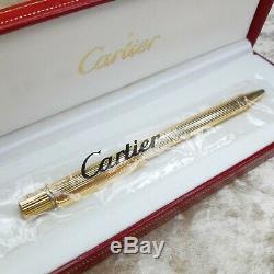 Authentique Must Vintage De Cartier Bille Godron Plaqué Or Withbox (new Sealed)