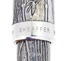 C1996 Sheaffer Série Asie en bambou, plume en or 18 carats, stylo-plume à pointe italique, neuf dans sa boîte, jamais utilisé.