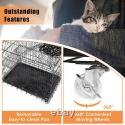 Cage De Chat 4-tier Cat Playpen Kennel Crate Chinchilla Rat Box Cage Enclosure Avec