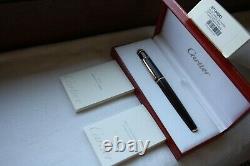 Cartier Diabolo Ruby Red Stone Burgundy Marble Rose Gold Rollerball Pen Mint Box