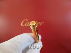 Cartier Must Fountain Pen With 18k Gold Nib Very Rare Withbox And Certificate
