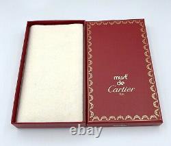 Cartier Véritables Feuilles De Notes En Cuir Et Porte-billets New Old Stock Dans La Boîte