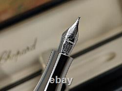 Chopard Plume de course en palladium, stylo-plume à pointe moyenne en or 18K, NEUF DANS SA BOÎTE