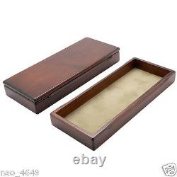Crayon Fountain Pen Case Box Wooden Papeterie Artisanat Fabriqué Au Japon F / S Tracking