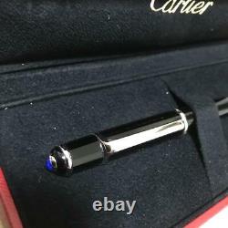 Diabolo De Cartier Stylo Bille Black×silver Withbox Jamais Utilisé Depuis Japon F/s