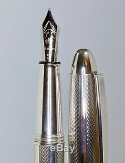 Krone Sterling Silver Fountain Pen M Nib Allemande Avec La Boîte