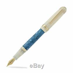 Laban Ocean Blue Fountain Pen Pointe Fine Nouveau Dans La Boîte Ltf-325-oc-f