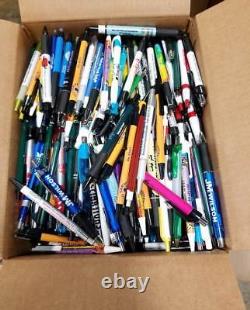 Lot en gros de 1 000 stylos à bille rétractables en plastique avec des erreurs d'impression