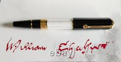 Luxury Writers Edition Shakespeare Series White&gold Fontaine Stylo 0,7mm M Nib