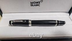 Montblanc 5098 Boheme gemme noire Stylo roller à capuchon noir/platine avec boîte - Neuf