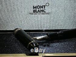 Montblanc Meisterstuck 149 Stylo Plume 18k 750 M Nib -mint- Avec Boîte Et Papiers