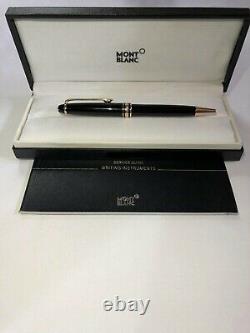 Montblanc Meisterstuck Black Ballpoint Pen 10883 In Gold Trim In Box New. Vente