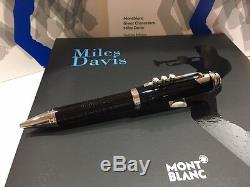 Montblanc Miles Davis Special Edition Pen # 114346 Neuf Dans La Boîte