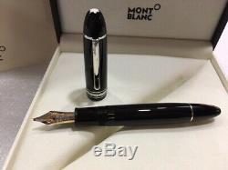 Montblanc Mst Platinum Enduit Fountain Pen P149 (o3b) Nib Neuf Dans La Boîte