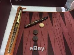 Montblanc Purdey & Backgammon Pont Coffret Jeu Set # 124032 Neuf Dans La Boîte