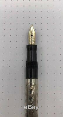 Moore Or Rempli Fountain Pen + Crayon D'or Flexible Nib Avec La Boîte