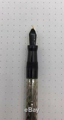 Moore Or Rempli Fountain Pen + Crayon D'or Flexible Nib Avec La Boîte