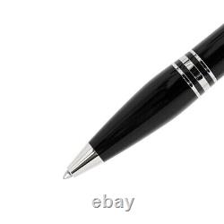 NOUVEAU EN BOÎTE Montblanc StarWalker 118848 en résine noire et stylo à bille en platine