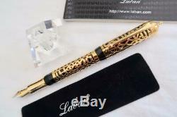 New Old Stock, Laban Arabia Plaqué Or Filigrane Fountain Pen Cased & Boxed