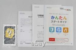 Nintendo Nouveau 3ds Noir Avec Boîte Chager Stylo Carte Sd Manuel Japonais Seulement