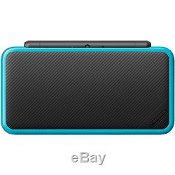 Nouveau Nintendo 2ds XL (noir + Turquoise) Avec Son Stylet Dans Sa Boîte D'origine