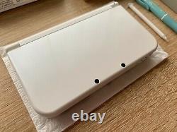 Nouveau Nintendo 3ds LL Console Pearl White Boxed Avec 3ds Game & Stylus Pen Japon