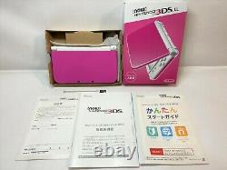 Nouveau Nintendo 3ds XL LL Rose Blanc Seulement Console Japonaise Avec Box & Stylus Stylo F/s